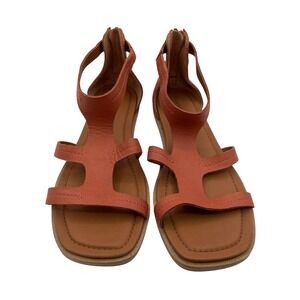 Lucky Brand Nayda Terracotta Leather Gladiator Sandals Summer Casual Women 7.5